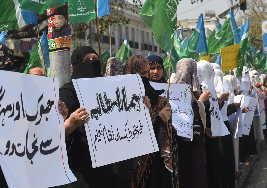 Manifestación en Pakistán