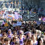 Una multitud sale a la calle por los derechos de la mujer en Madrid (España)