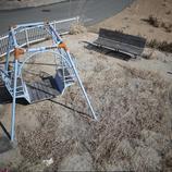 Un parque infantil abandonado en la isla de Fukushima