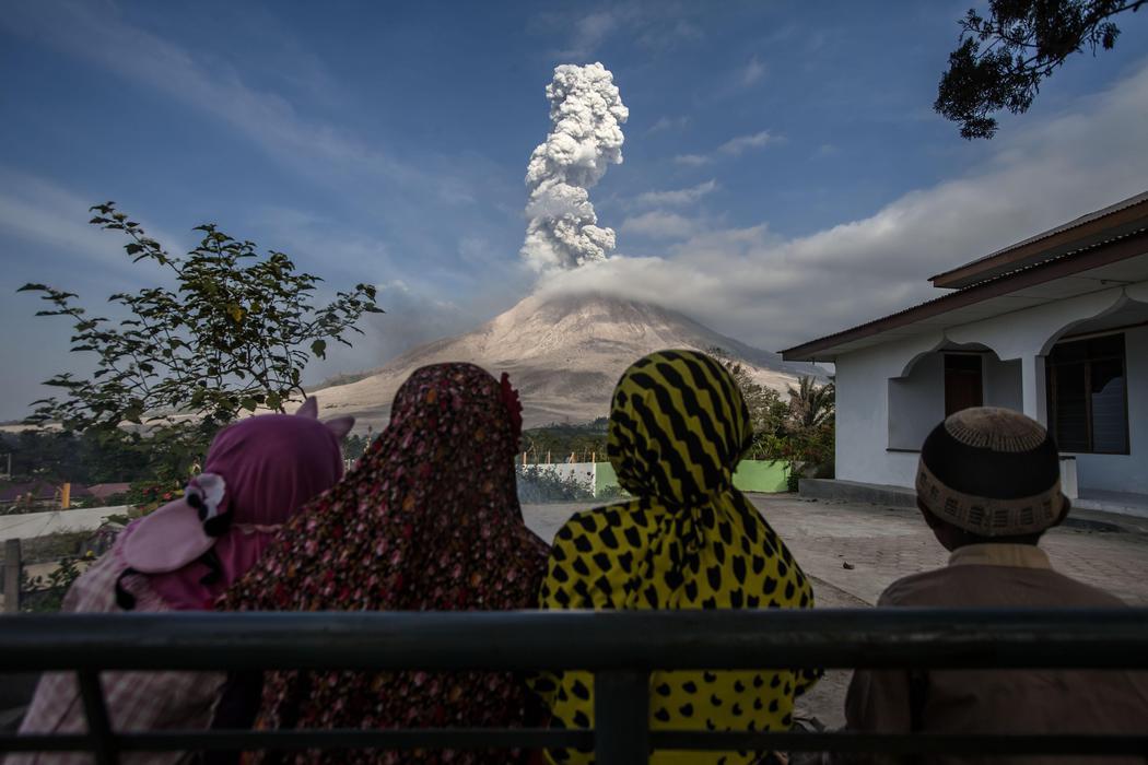 Un volcán con mucha actividad