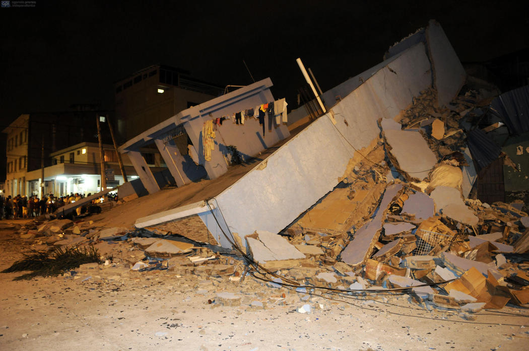 Casa destruida en Guayaquil