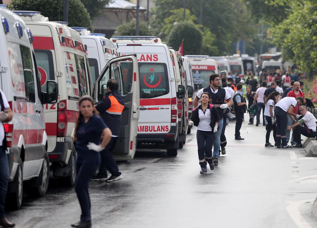 Un bus de la policía: ¿objetivo?