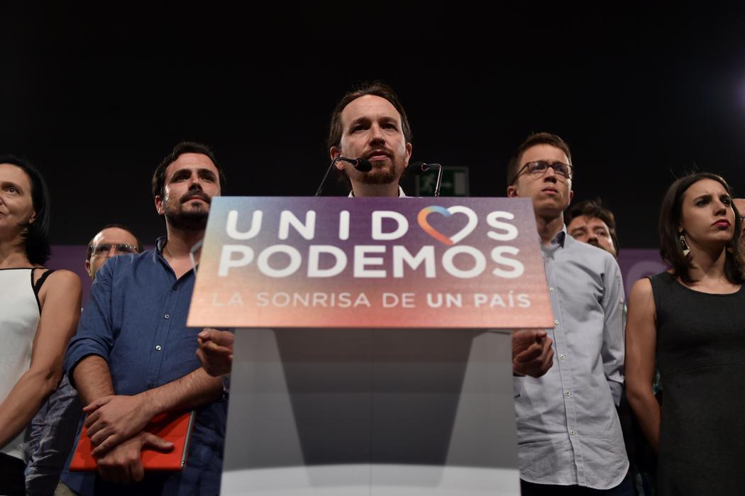 Impotencia en la sede de Unidos Podemos