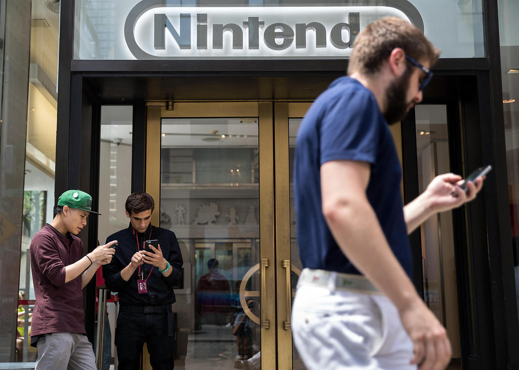 Pokémon Go en la Nintendo Flagship Store de Nueva York