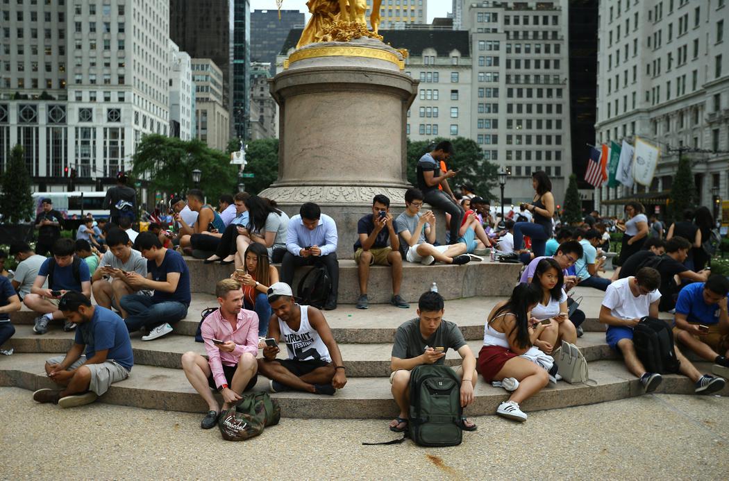 Pokémon Go a las puertas de Central Park en Nueva York