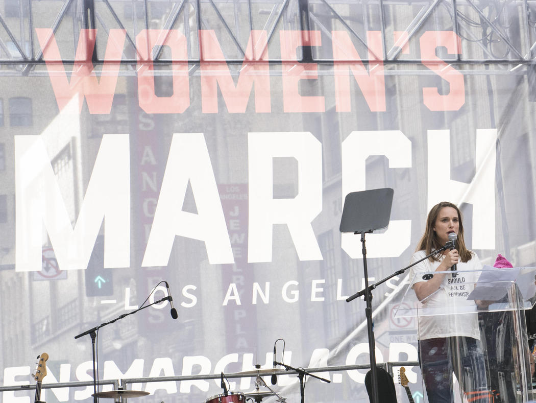 Natalie Portman en la Women's March de Los Angeles