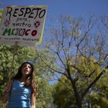 Una mujer pide respeto a su pueblo en la Women's March en Ciudad de México