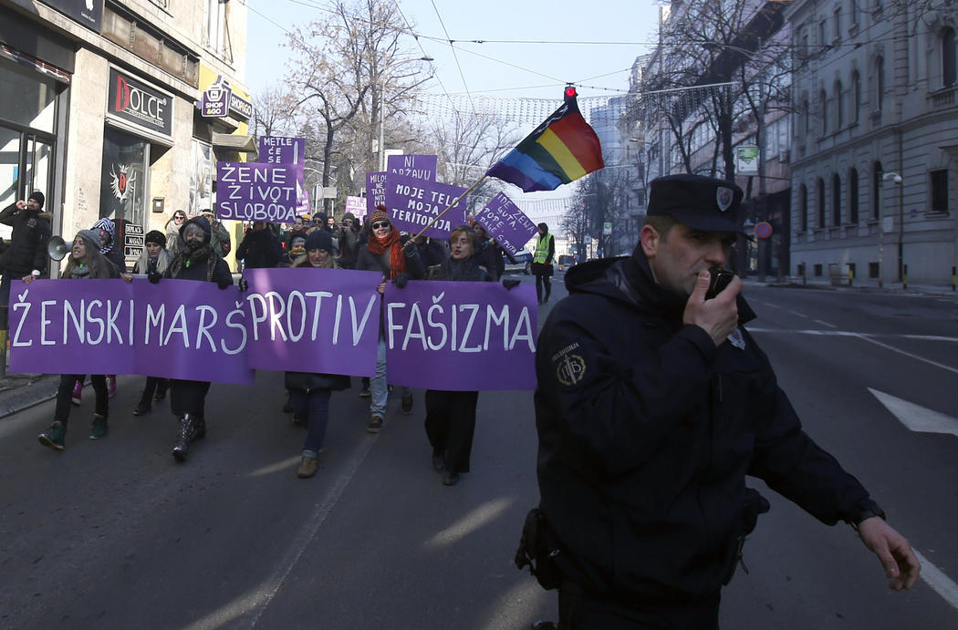La Women's March desde Belgrado