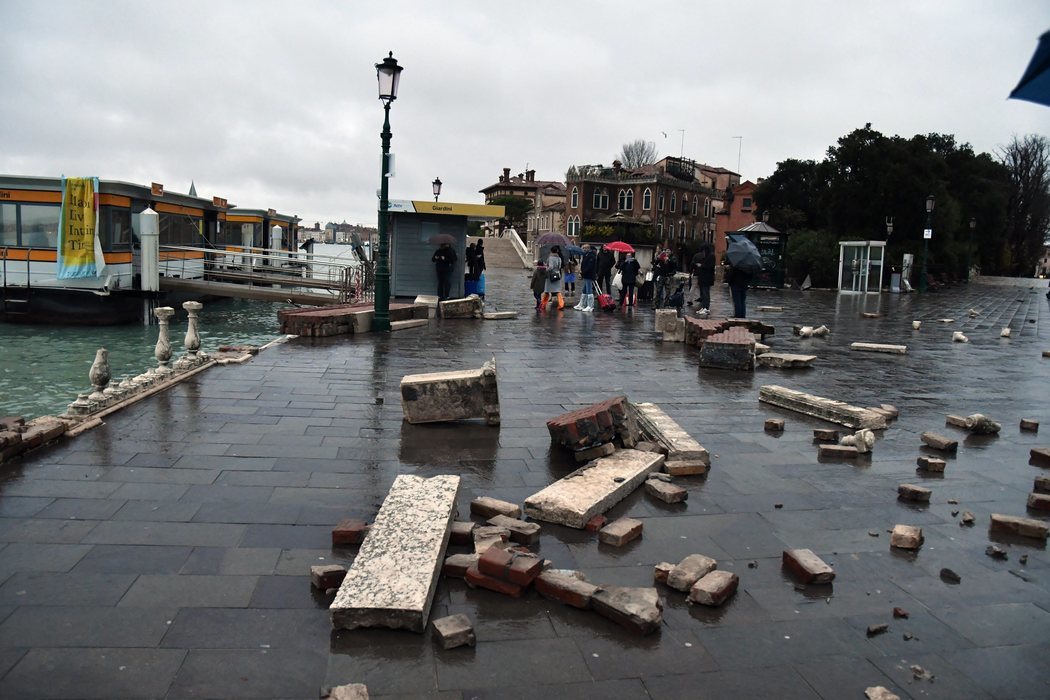 Las inundaciones en Venecia han provocado destrozos en la ciudad