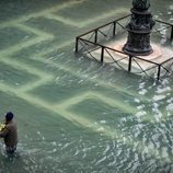 La plaza de San Marcos, en Venecia, anegada e irreconocible