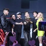 Nerea soplando las velas en el 3Tour