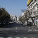 El tráfico en Madrid, inexistente por el brote de coronavirus