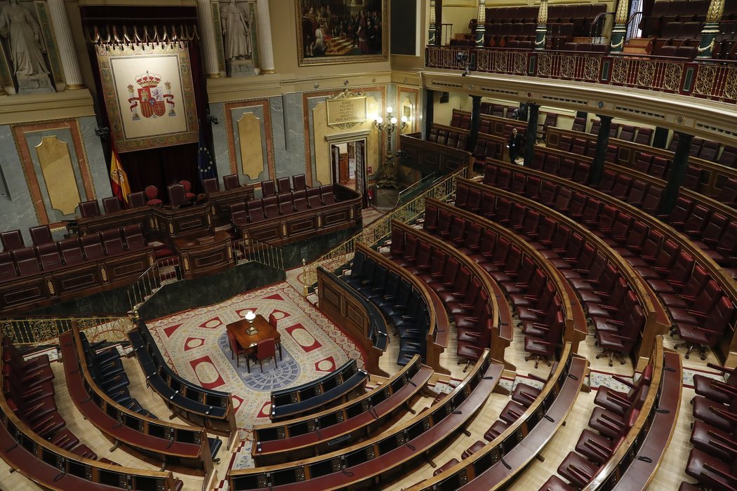 El Congreso de los Diputados, sin actividad por el coronavirus