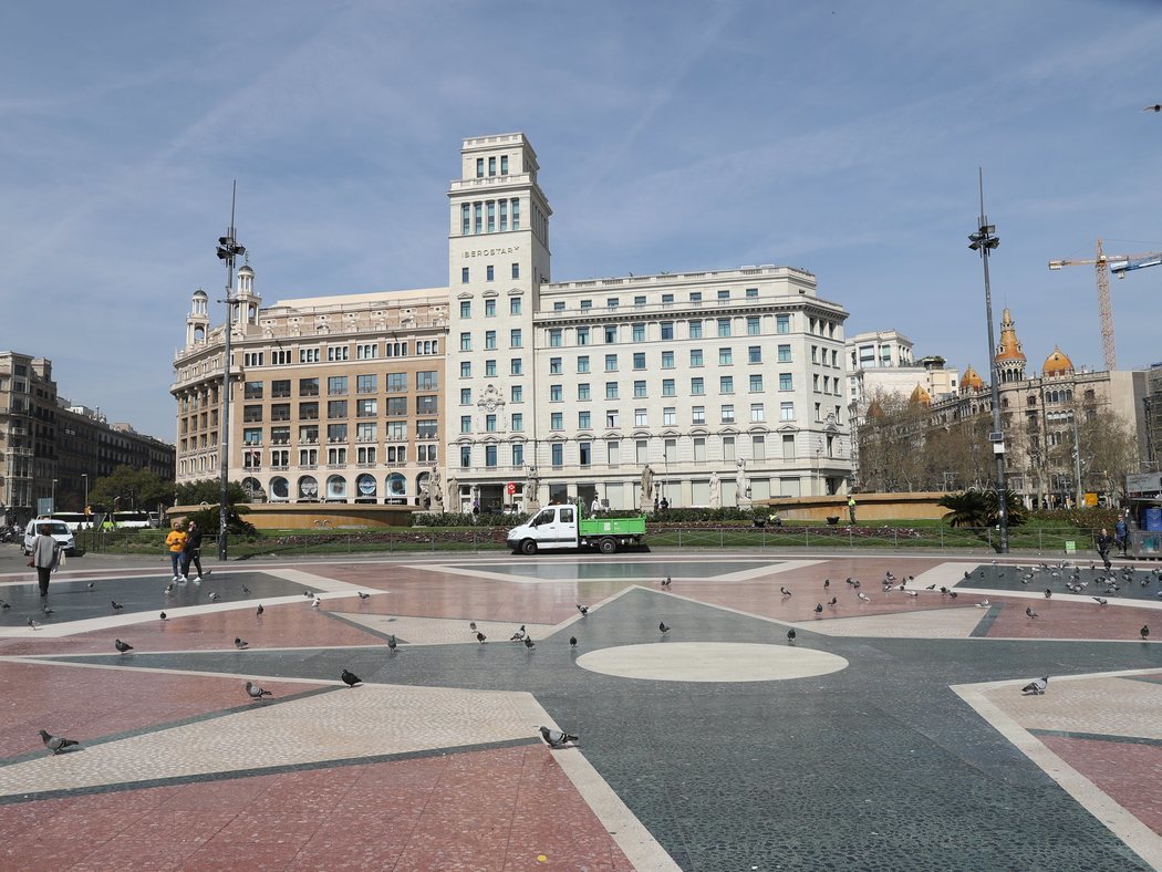 Barcelona, vacía tras la alarma del coronavirus