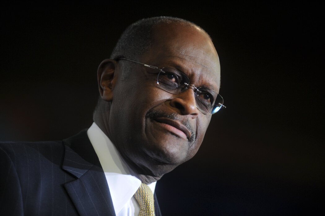 Herman Cain, candidato republicano y aliado de Donald Trump