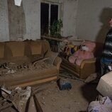 Edificios residenciales dañados en la guerra entre Ucrania y Rusia